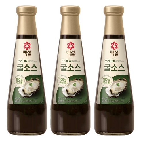 백설 프리미엄 굴소스, 500g, 3개