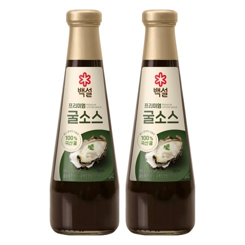 백설 프리미엄 굴소스, 500g, 2개