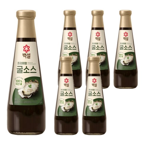 백설 남해굴소스, 500g, 6개