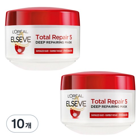 로레알파리 토탈 리페어 5 리페어링 헤어마스크, 10개, 200ml