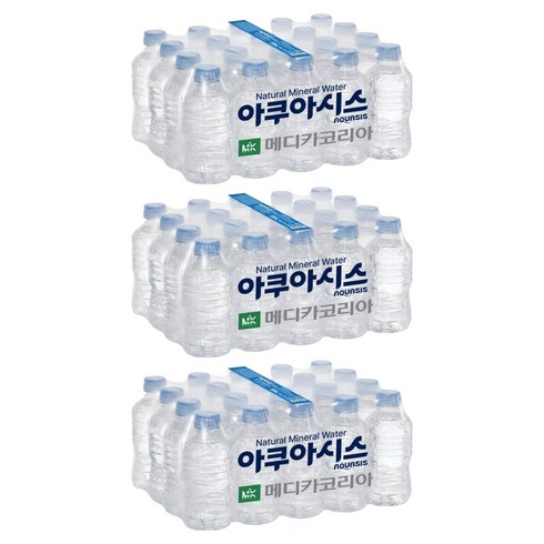 아쿠아시스 무라벨, 330ml, 60개
