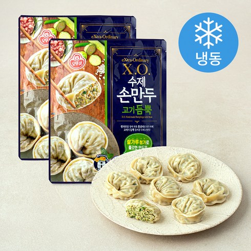 오뚜기 XO 수제손만두 고기듬뿍 (냉동), 364g, 2개