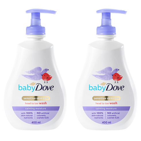 베이비도브 유아용 바디워시 카밍모이스처 카모마일향, 400ml, 2개