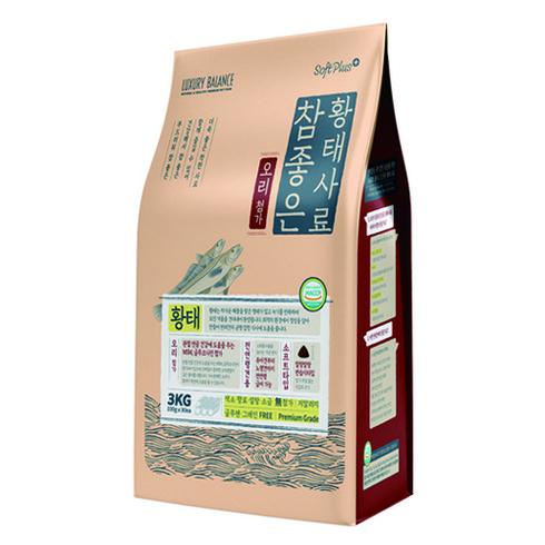 럭셔리발란스 전연령 강아지 소프트플러스 참좋은 황태 소프트사료, 오리, 3kg, 1개