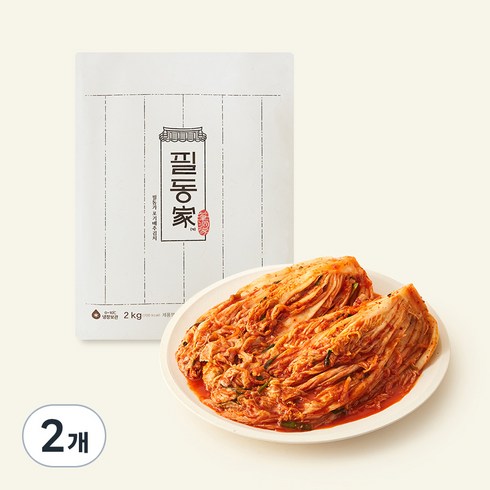 CJ제일제당 서울식 필동가 포기 배추김치, 2kg, 2개