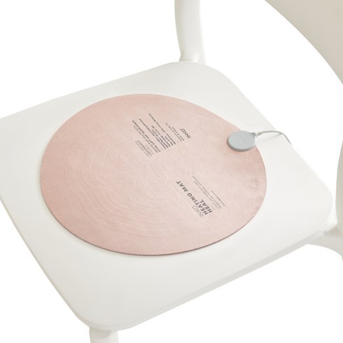 잉코 양면 발열 USB 휴대용 전기방석 PD-S270, 로즈우드, 27 x 27 cm