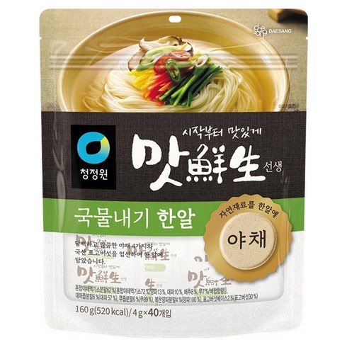 맛선생 야채 국물내기 한알 40개입, 160g, 1개
