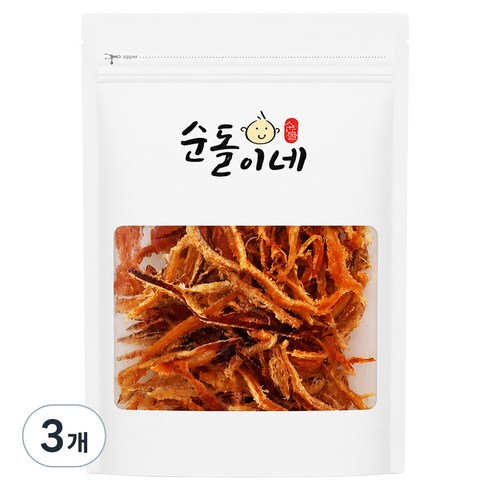 순돌이네 버터구이 맥반석 오징어, 3개, 300g