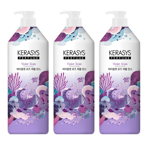 케라시스 퍼퓸 린스 바이올렛 로즈, 1L, 3개