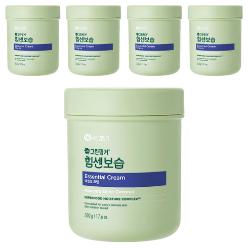 그린핑거 힘센보습 에센셜 크림, 500g, 5개