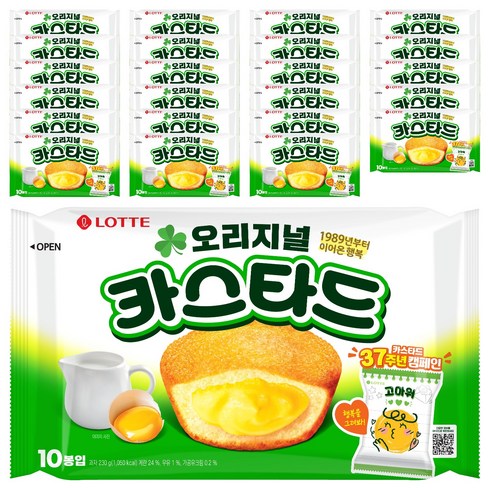 롯데카스타드 오리지널, 230g, 24개