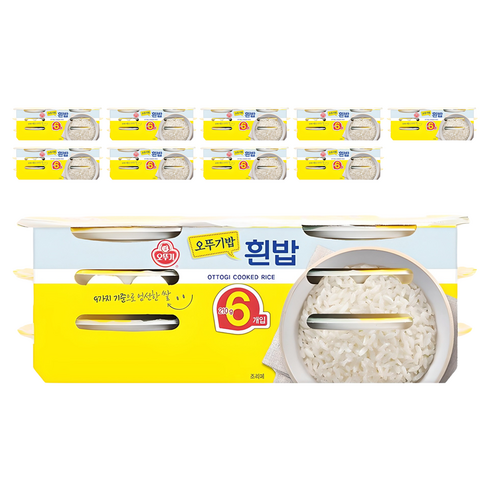 오뚜기 오뚜기밥 흰밥, 210g, 60개