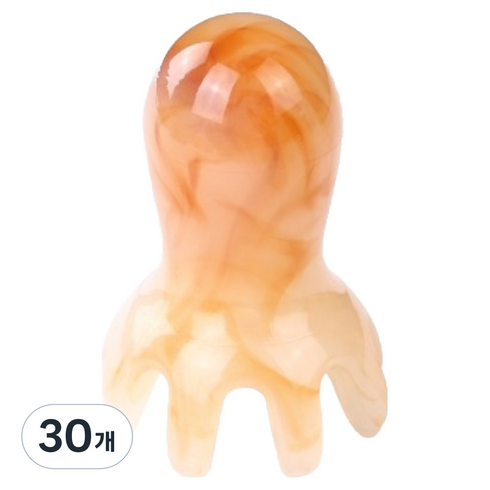 크블랑스 고급 두피괄사 마사지기 68 x 45 x 3 mm, M 라이트브라운, 30개