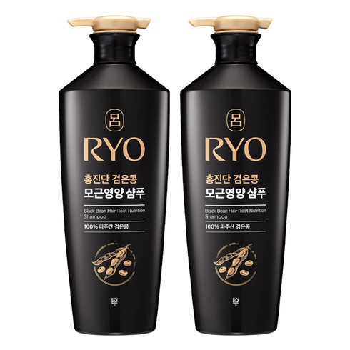 려 홍진단 검은콩 모근영양 샴푸 화이트 플로럴향, 820ml, 2개