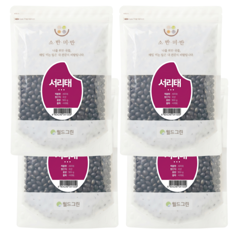 소반미반 서리태, 500g, 4개