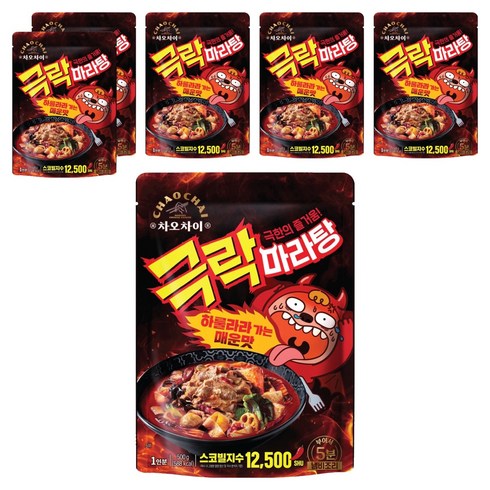 차오차이 극락마라탕, 6개, 500g