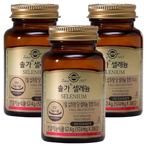 솔가 셀레늄, 100정, 3개