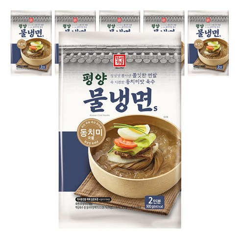 한성기업 평양 물냉면 S, 6개, 900g