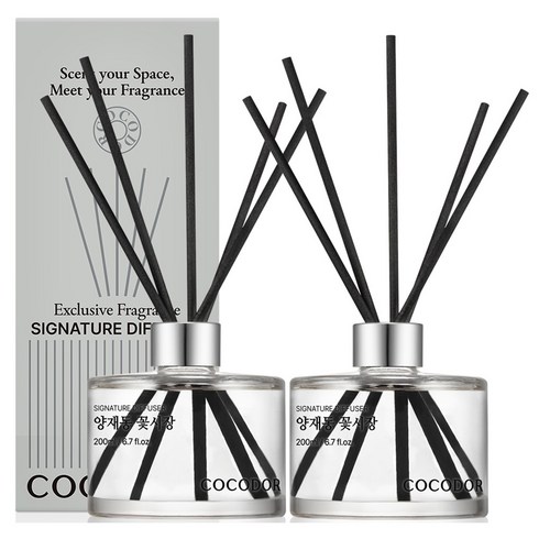 코코도르 디퓨저, 양재동꽃시장, 200ml, 2개