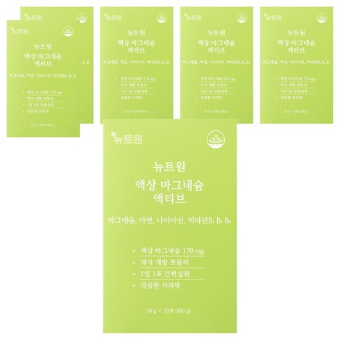 뉴트원 액상 마그네슘 액티브 30p, 600g, 6개