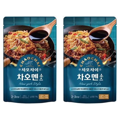 차오차이 차오멘 소스, 100g, 2개