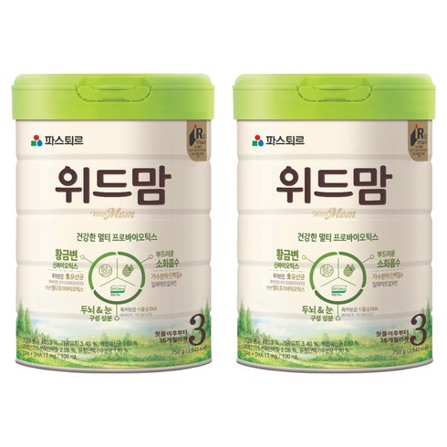 위드맘 분유 3단계, 750g, 2개