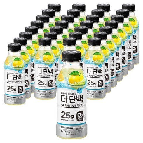 더단백 워터 프로틴 백자몽, 400ml, 30개
