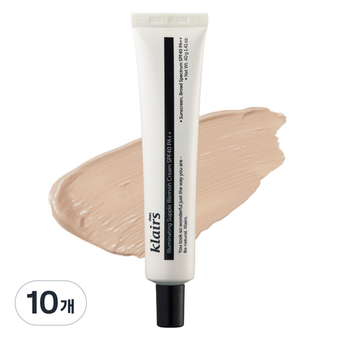 클레어스 일루미네이팅 서플 블레미쉬 크림 SPF40 PA++, 뉴트럴베이지, 40g, 10개