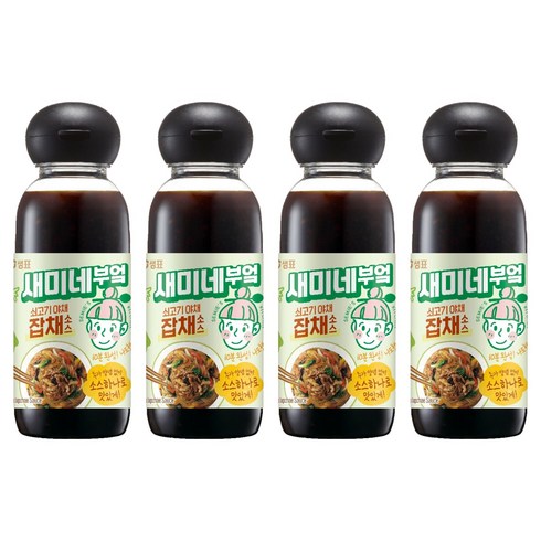 새미네부엌 쇠고기 야채 잡채소스, 360g, 4개