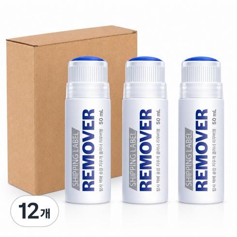 탐사 택배 송장 지우개 클리너 물파스형 50ml, 투명, 12개