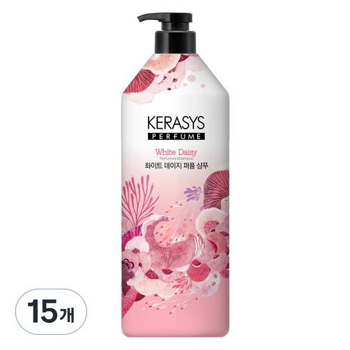 케라시스 퍼퓸 샴푸 화이트 데이지, 15개, 1L