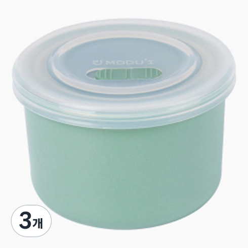 블루마마 도자기 이유식 밀폐보관용기, 민트, 3개, 250ml