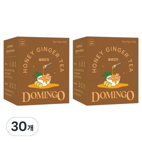 도밍고 꿀생강차 티백, 1.5g, 10개입, 30개