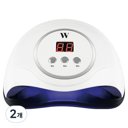 위드샨 프로 라이트 48W UV / LED 전문가용 젤네일 램프, 2개, 화이트