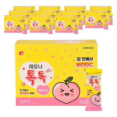 레모나 톡톡 비타민C 100포, 200g, 12개