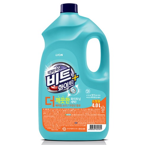 비트 화이트플러스 드럼용 액체세제, 4L, 1개