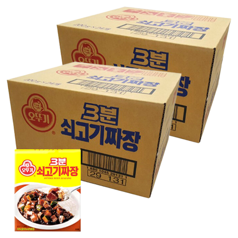 오뚜기3분 쇠고기 짜장, 200g, 48개