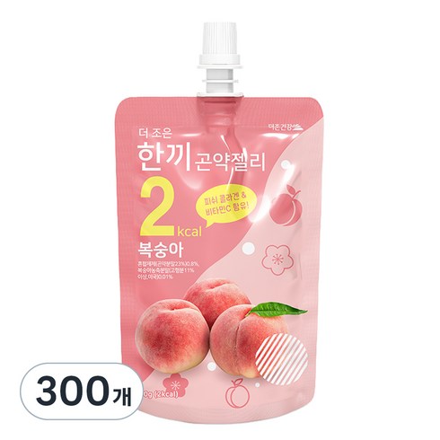 더존건강 더 조은 한끼곤약젤리 복숭아 1개입, 150g, 300개