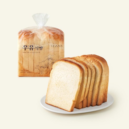 베즐리 우유식빵, 400g, 1개