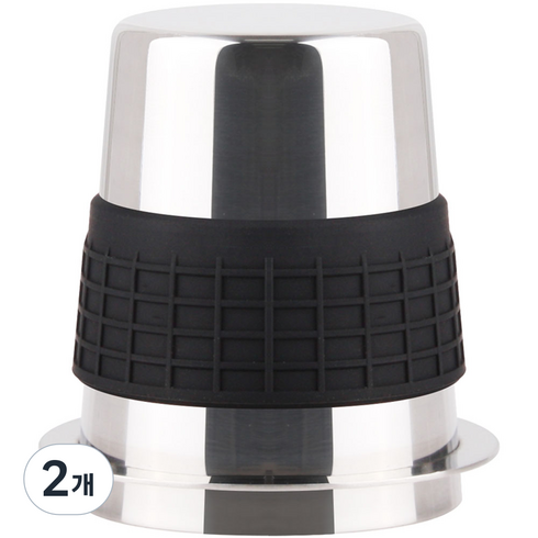 코빙 커피 라인 도징컵 53mm, 2개, 실버
