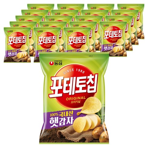 포테토칩 오리지널, 110g, 20개