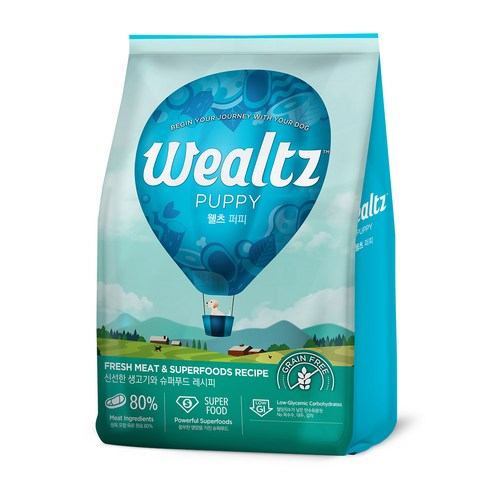 웰츠 퍼피 건식사료, 닭, 2.1kg, 1개