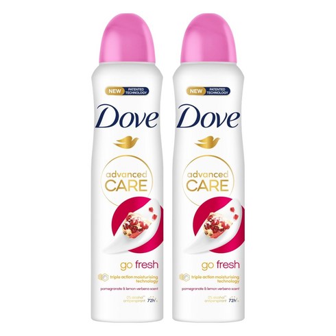 도브 데오드란트 스프레이 석류&레몬버베나향, 2개, 150ml