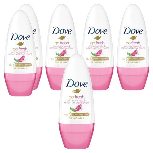 도브 석류 앤 레몬 버베나 향 데오드란트 롤온, 40ml, 6개