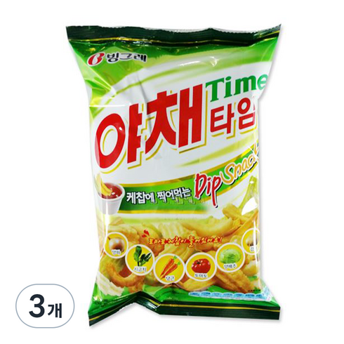 빙그레 야채타임, 70g, 3개