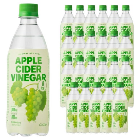클룹 애사비소다 샤인머스캣 제로 탄산음료, 500ml, 24개