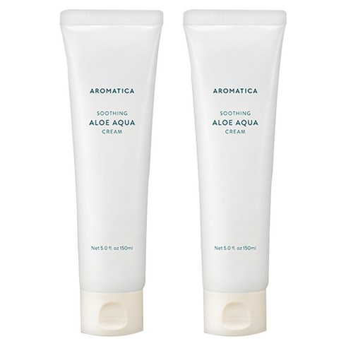아로마티카 수딩 알로에 아쿠아 크림, 150ml, 2개