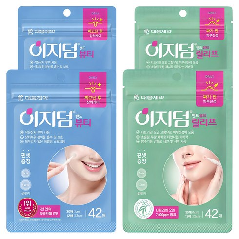 이지덤 스팟패치 뷰티 + 릴리프 세트, 42매입, 4개