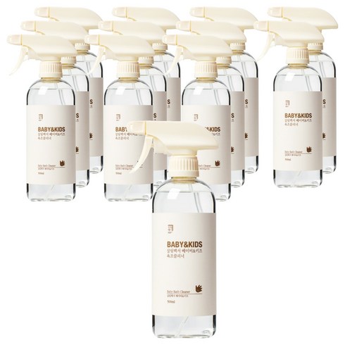 살림백서 베이비 & 키즈 욕조클리너, 12개, 500ml