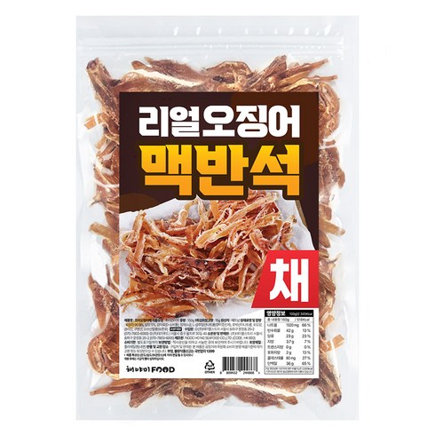 해야미 리얼 맥반석 오징어 채, 1개, 150g